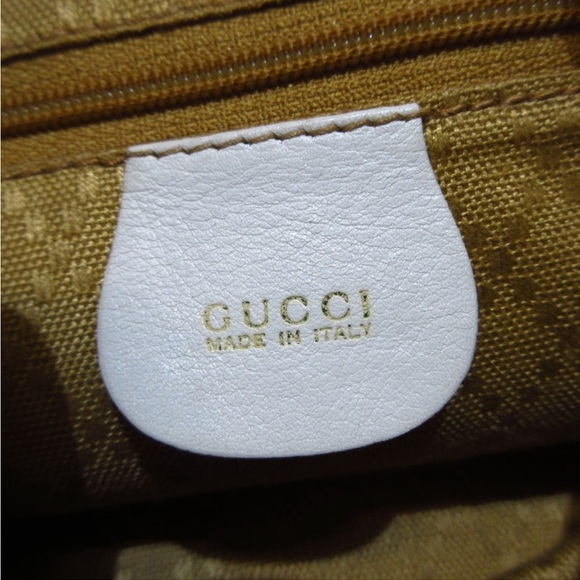 GUCCI BAMBOO BACKPACK WHITE - Picture 7 of 9